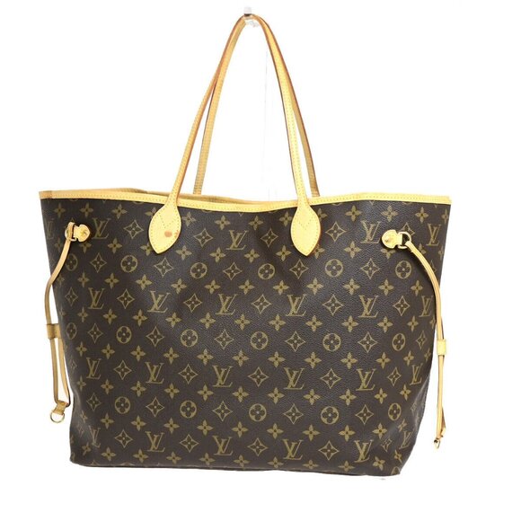 LOUIS VUITTON Neverfull GM Shoulder Tote Bag Monogram Leather